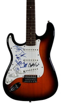 GNR (5) Rose, Slash, Stradlin, Adler & McKagan Signed Fender Squier Guitar JSA