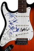 GNR (5) Rose, Slash, Stradlin, Adler & McKagan Signed Fender Squier Guitar JSA