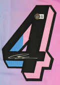 Tyler Herro Authentic Signed Blue & Pink Two Tone Pro Style Jersey BAS Witnessed