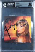 Taylor Swift Signed The Life of a Showgirl CD Insert w/ Heart Auto 10 BAS Slab 1