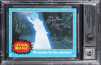 (3) Friedman +2 "SFX" Signed 2004 Star Wars Herit #3 Card Auto 10! BAS Slabbed