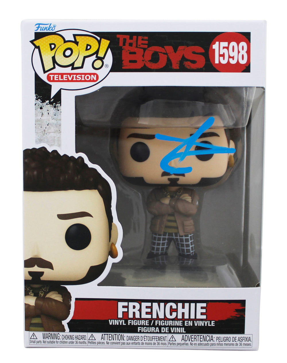 Tomer Capone The Boys Signed Frenchie #1598 Funko Pop Vinyl Figure JSA #AW31989