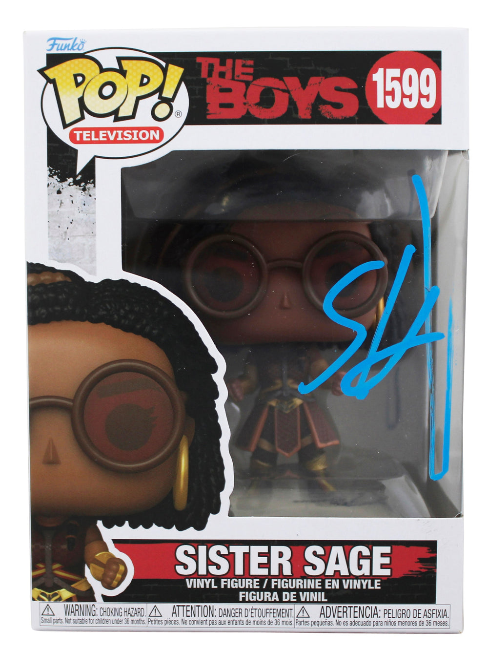 Susan Heyward The Boys Signed Sister Sage #1599 Funko Pop Figure JSA #AW31984