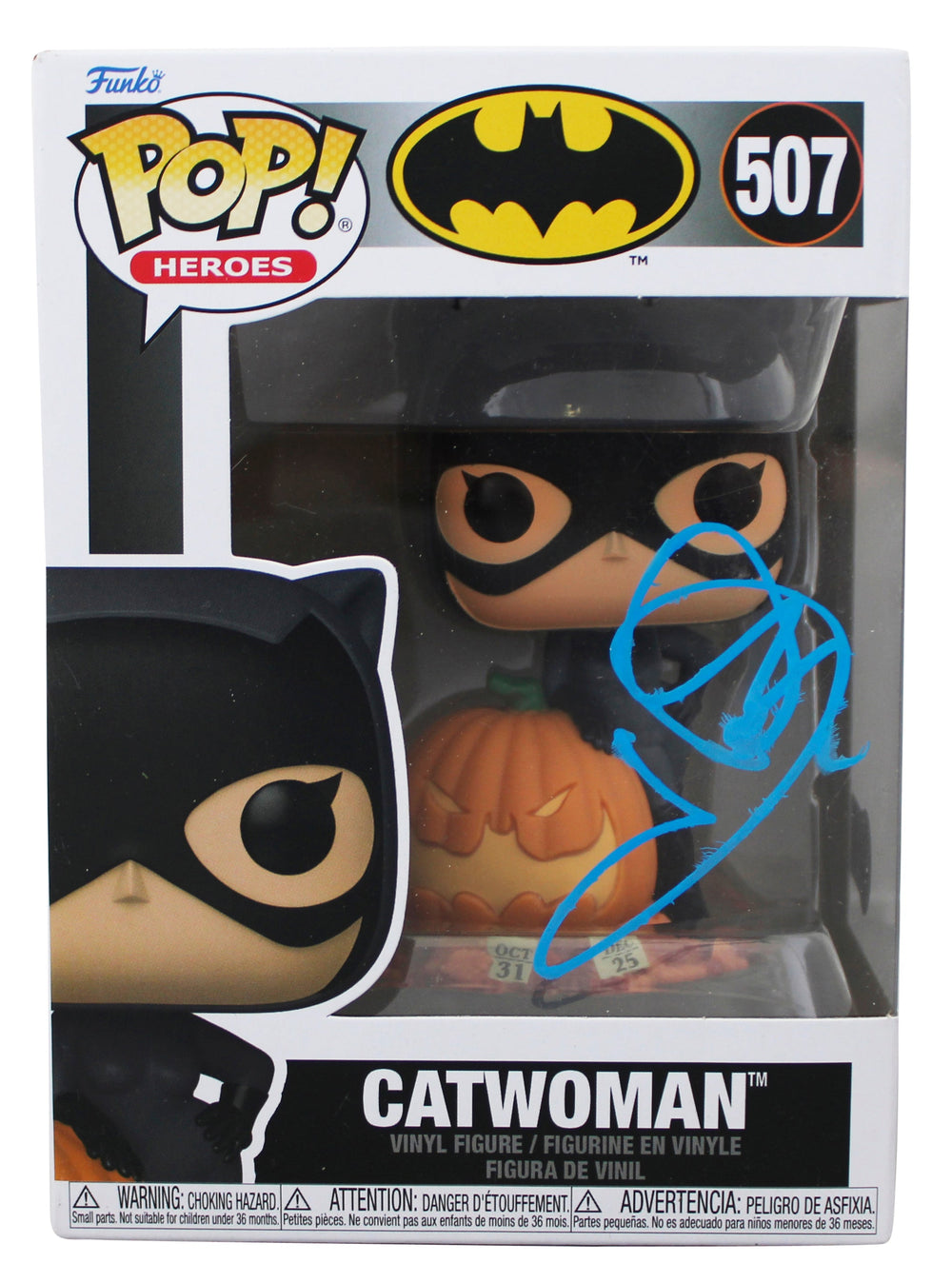 Halle Berry Catwoman Authentic Signed #507 Funko Pop Vinyl Figure BAS #BQ48495