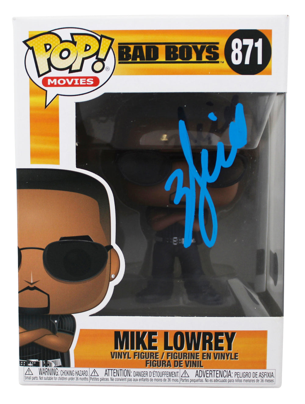 Will Smith Bad Boys Signed Mike Lowrey #871 Funko Pop Vinyl Figure BAS #BR39089