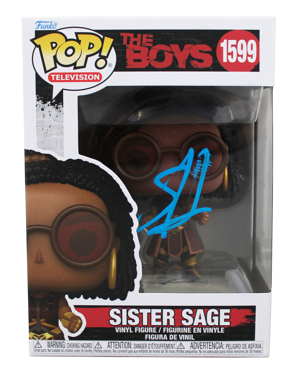Susan Heyward The Boys Signed Sister Sage #1599 Funko Pop Figure JSA #AW31982