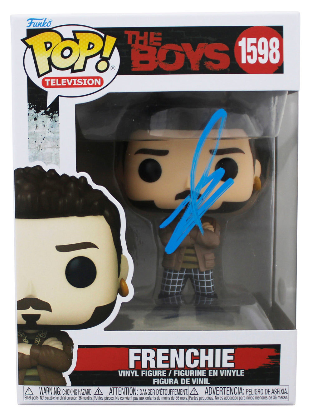Tomer Capone The Boys Signed Frenchie #1598 Funko Pop Vinyl Figure JSA #AW31988
