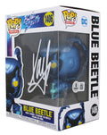 Xolo Mariduena Blue Beetle Signed #1406 Funko Pop Vinyl Figure BAS #BN36431