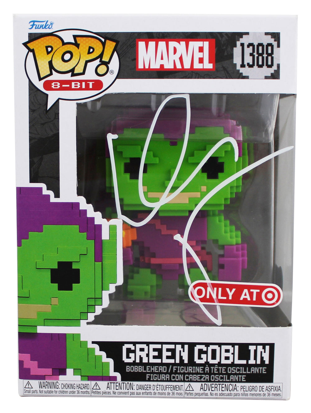 Willem Dafoe Spiderman Signed Green Goblin #1388 Funko Pop Figure BAS #BQ56455