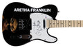 Aretha Franklin Authentic Signed Glarry Black Electric Guitar PSA/DNA #AE84459