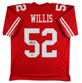 Patrick Willis "HOF 24" Authentic Signed Red Pro Style Jersey BAS Witnessed 2