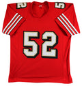 Patrick Willis "HOF 24" Signed Red Pro Style Jersey w/ Dropshadow BAS Witness 3