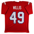Ole Miss Patrick Willis Authentic Signed Red Pro Style Jersey BAS Witnessed