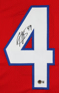 Ole Miss Patrick Willis Authentic Signed Red Pro Style Jersey BAS Witnessed