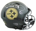 Steelers Jerome Bettis Signed STS IV Full Size Speed Rep Helmet BAS Witnessed