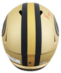 49ers Tom Rathman & Roger Craig Signed Rave F/S Speed Rep Helmet W/ Case BAS Wit