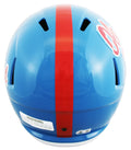Ole Miss Patrick Willis Signed Powder Blue F/S Speed Rep Helmet W/ Case BAS Wit