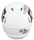 Texas A&M Johnny Manziel "12 Heisman" Signed White Speed Mini Helmet BAS Witness