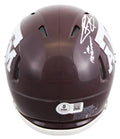 Texas A&M Johnny Manziel "12 Heisman" Signed Speed Mini Helmet BAS Witnessed