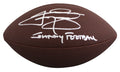 Texas A&M Johnny Manziel "Johnny Football" Signed Super Grip Football BAS Wit