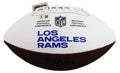 Rams Eric Dickerson "HOF 99" Signed Wilson White Panel Logo Football W/ Case BAS