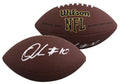 Browns Quinshon Judkins Authentic Signed Wilson Super Grip Football BAS Witness