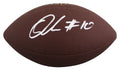 Browns Quinshon Judkins Signed Wilson Super Grip Football W/ Case BAS Witnessed
