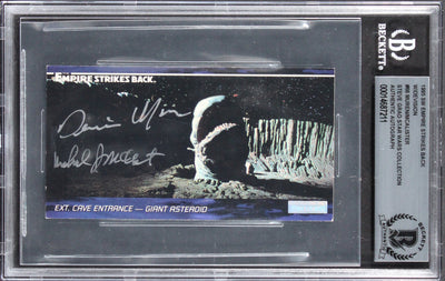 (2) Muren & McAlister Signed 1995 Star Wars ESB Widevision #86 Card BAS Slabbed