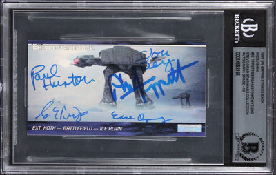 (5) Tippett +4 Signed 1995 Star Wars ESB Widevision #35 Card Auto 10! BAS Slab