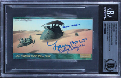 (3) Holt, Horrigan +1 Signed 1996 Star Wars ROTJ Widevision #31 Card BAS Slabbed