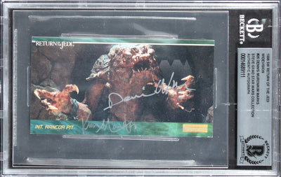 (2) Muren & Marks Signed 1996 Star Wars ROTJ Widevision #26 Card BAS Slabbed