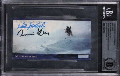 (2) Muren +1 Signed 1996 Star Wars ESB Widevision #3 Card Auto 10! BAS Slabbed