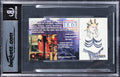 (2) Carter & Williamson Signed 1996 Star Wars ROTJ #15 Card Auto 10! BAS Slabbed