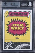 (2) Huston & Dusseault Signed 2015 Star Wars FA Trailer OVS #31 Card BAS Slab 2