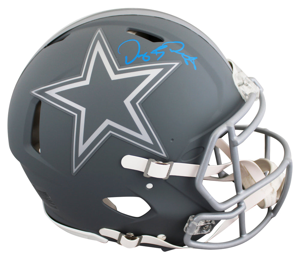 Cowboys Dez Bryant Signed Slate Full Size Speed Proline Helmet BAS Witnessed