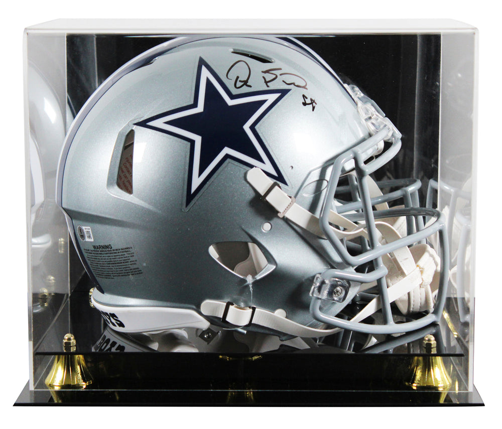 Cowboys Dez Bryant Signed Full Size Speed Proline Helmet W/ Case BAS Witnessed