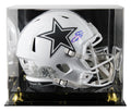 Cowboys Emmitt Smith Signed STS III F/S Speed Rep Helmet W/ Case W/ Blue Sig BAS