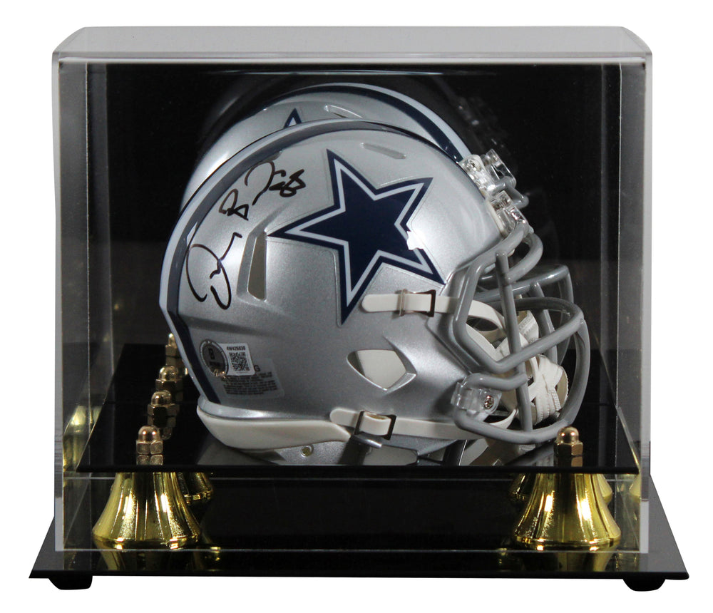 Cowboys Dez Bryant Authentic Signed Speed Mini Helmet W/ Case BAS Witnessed
