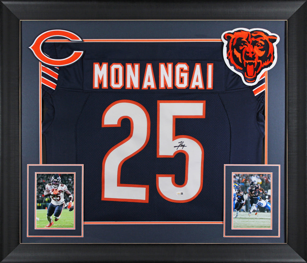 Kyle Monangai Authentic Signed Navy Blue Pro Style Framed Jersey JSA Witness 2