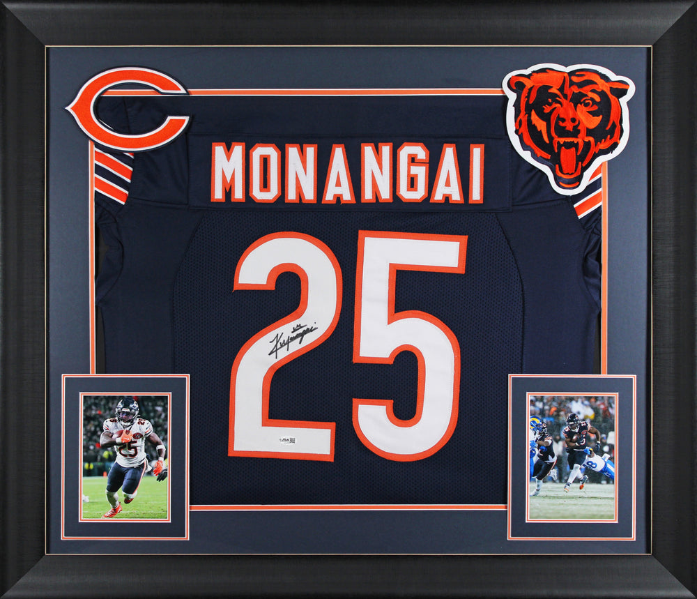 Kyle Monangai Authentic Signed Navy Blue Pro Style Framed Jersey JSA Witness