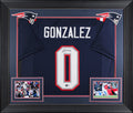 Christian Gonzalez Authentic Signed Navy Blue Pro Style Framed Jersey BAS Wit