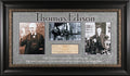 Thomas Edison Authentic Signed & Framed 1929 3.5x8.5 EBR Corp Check JSA #YY85943