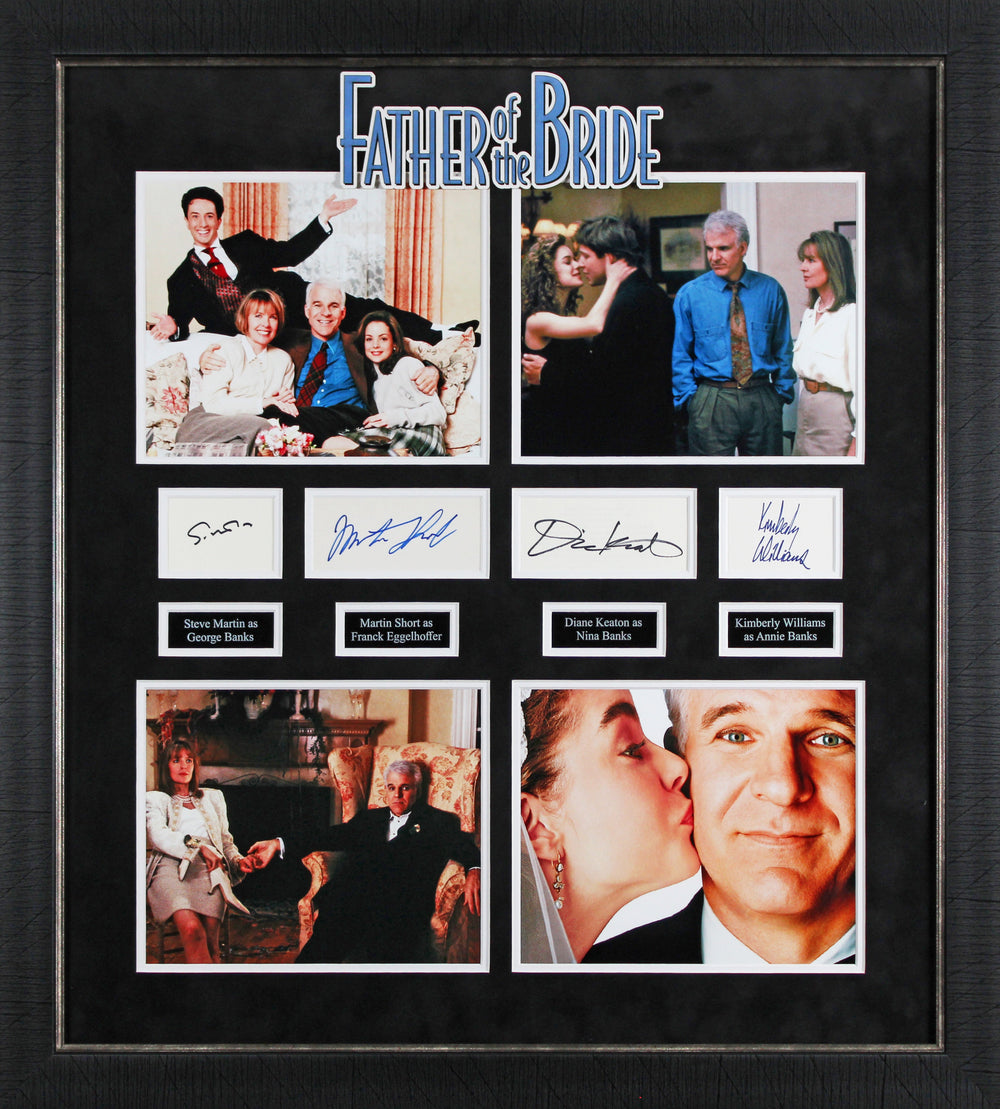 Father of the Bride (4) Martin Short Williams Keaton Signed Framed Display BAS