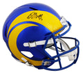 Rams Davante Adams Signed Full Size Speed Rep Helmet BAS Witnessed #4W242344