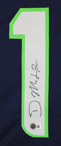 D.K. Metcalf Authentic Signed Navy Blue Pro Style Jersey Autographed BAS 2