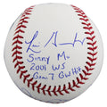 Mariano Rivera & Luis Gonzalez "Sorry Mo" Signed Oml Baseball BAS Witnessed