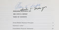 Warren Buffet & Charlie Munger Signed Berkshire Hathaway Annual Report PSA LOA