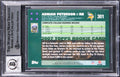 Vikings Adrian Peterson "ADD" Signed 2007 Topps #301 RC Card Auto 10! BAS Slab