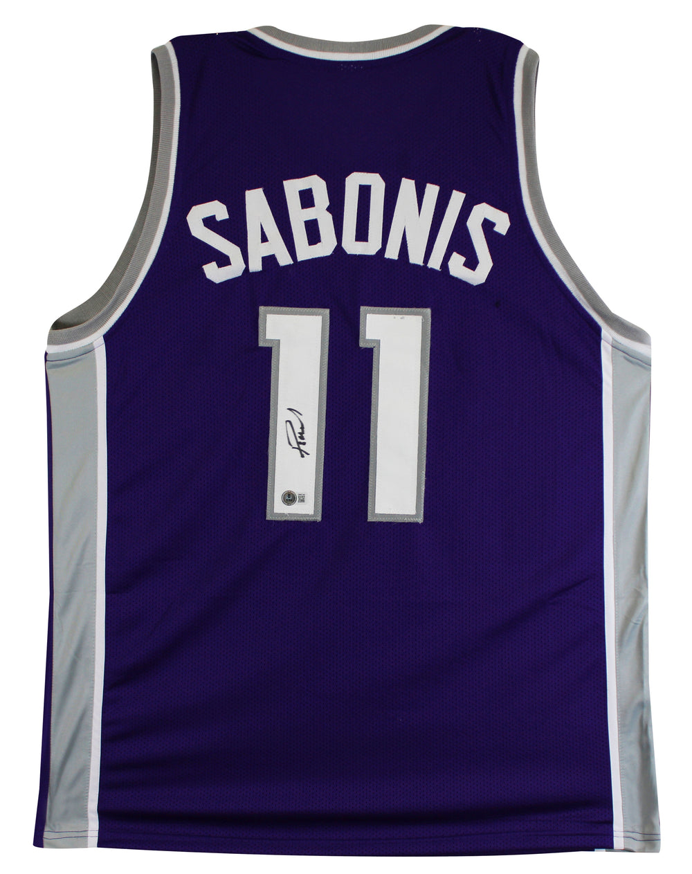 Domantas Sabonis Authentic Signed Purple Pro Style Jersey BAS Witnessed 2