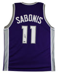 Domantas Sabonis Authentic Signed Purple Pro Style Jersey BAS Witnessed 2